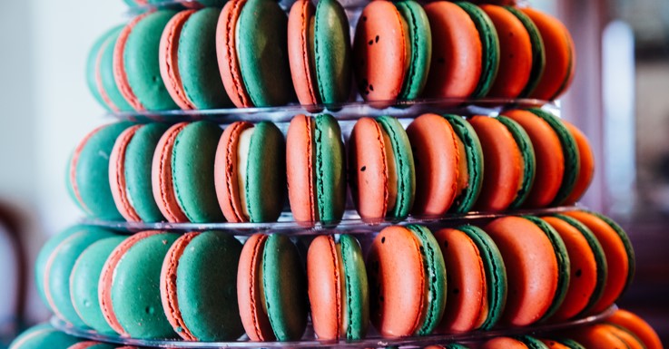 Watermelon Macarons