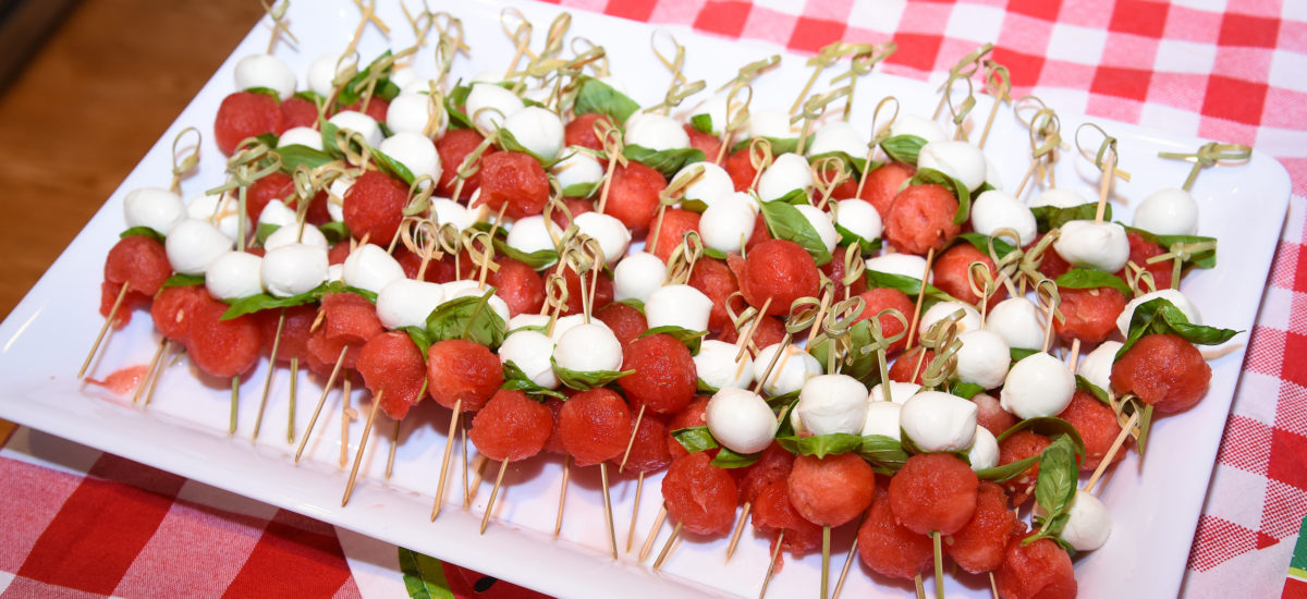 Watermelon Caprese Skewers